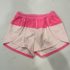 Hot Pink/Light Pink Lululemon Split Shorts